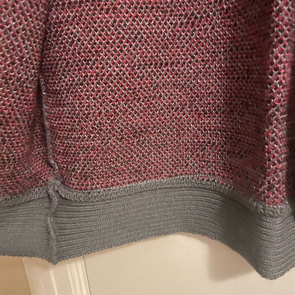 Vintage Camela 100% Wool Open Front Abstract Design Cardigan Sweater Siz… - Picture 3 of 13